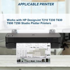 713 Printhead (3ED58A) Remanufactured 712 712B Print Head Kit Replacement for DesignJet T210 T230 T630 T650 T250 Studio Plotter Printers Printer Head,Black