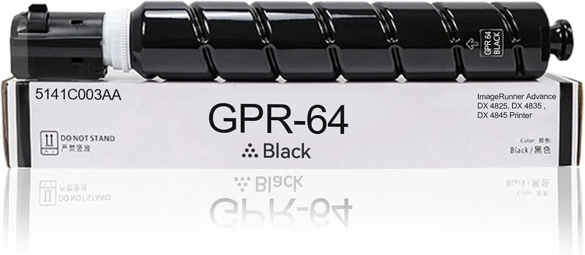 GPR64 GPR-64 High Yield Blcak Toner Cartridge Compatible with Canon GPR64 Toner ImageRunner Advance DX 4825 DX 4835 DX 4845 Printer (5141C003AA)