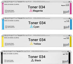 CRG-034 034 Toner Cartridge High Yield Black Cyan Magenta Yellow Compatible Canon 034 Toner use for imagerunner Advance MF810Cdn imageCLASS MF820Cdn Printer